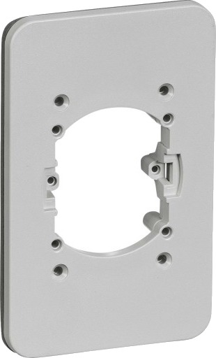 Lauritz Knudsen Opus 74 Mellemplade for Stikkontakt, 2 Modul, Lysegrå Light Gray 2 Module