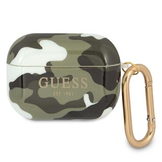 Guess Beskyttelsesveske Guapucama Camo Collection For Airpods Pro Grønn