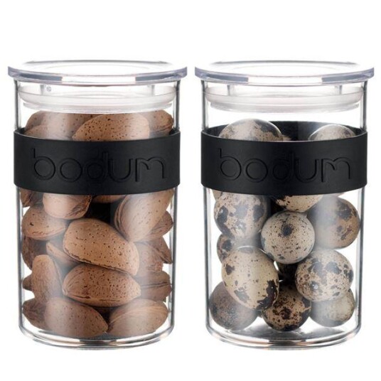 Bodum  Presso oppbevaringsboks 0,6L 2 stk svart