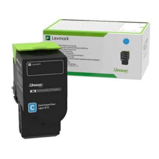 Lexmark CS421 C Toner - 78C2XCE Original - Cyan 5000 sider Lexmark CS421 C Toner - 78C2XCE Original - Cyan 5000 sider