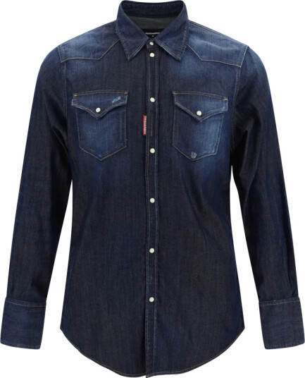 Dsquared2 Herre Skjorter Blå M, Dsquared2 Herre Skjorter Blå M,