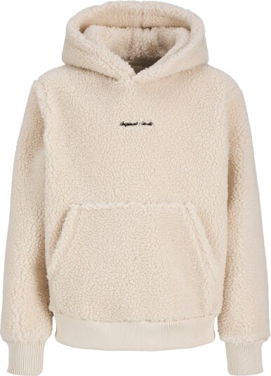 Jack & Jones Jornorrebro Emb Teddy Sweat Hood Jnr   Cream   152