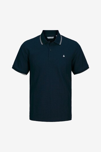 Jack & Jones Pologenser jjeAustin Polo SS Blå Jack & Jones Pologenser jjeAustin Polo SS Blå