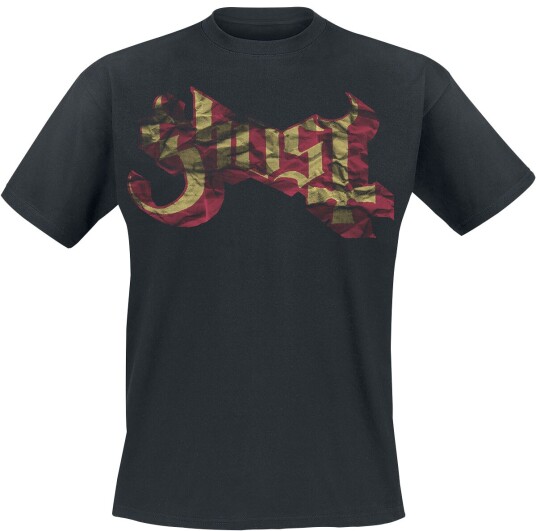 Ghost T-skjorte Large Logo S til XXL Herrer svart