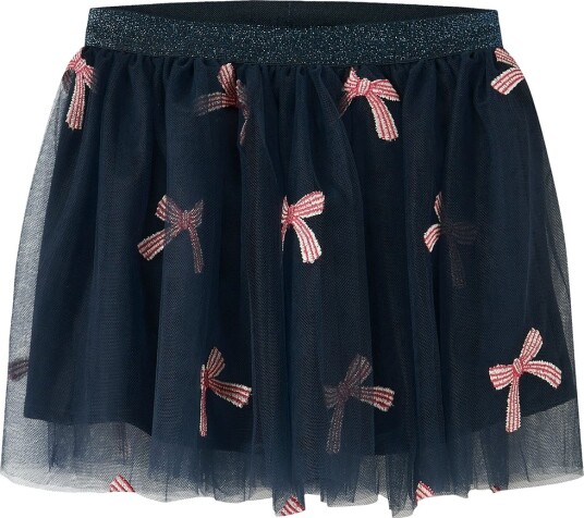 Name It Navy Blazer Christmas Bow Nmfveross Tulle Skirt 98