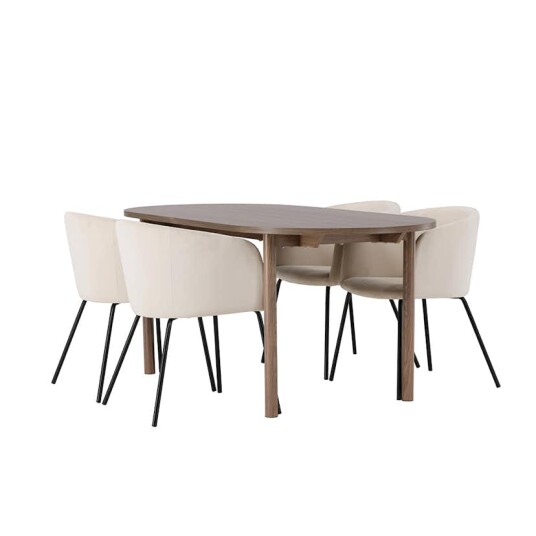 Venture Home Spisegruppe Venture Home Andy med 4 Berit Stoler GR23682