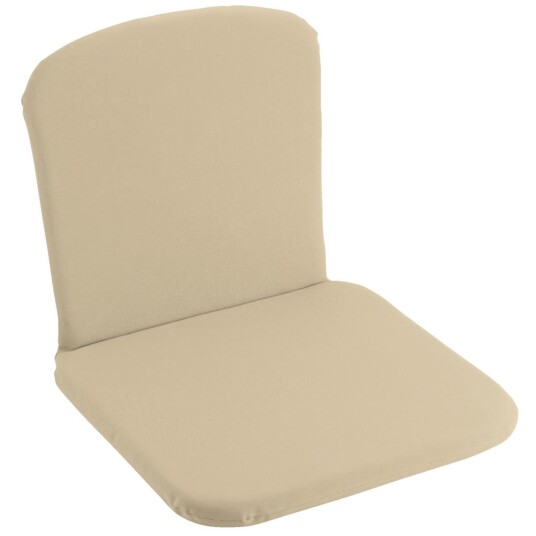Vega Sittepute Linea med ryggstøtte; 41x38.5x3 cm (BxLxH); Beige; 4 Stykk / Forpakning