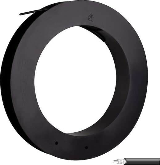 FORCE utvendig girkabel 4mm 50 meters-rull svart