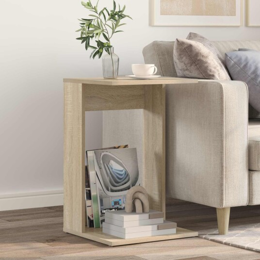vidaXL Sidetabell Sonoma eik 40 x 38 x 62,5 cm Konstruert tre