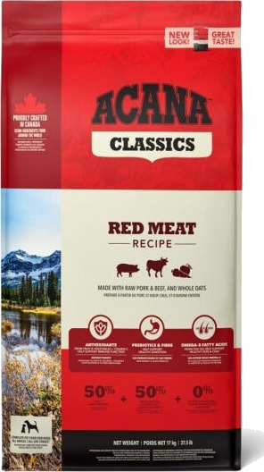 Acana Classic Red 17 kg Hundemat med Ledd- og Bevegelighetsstøtte