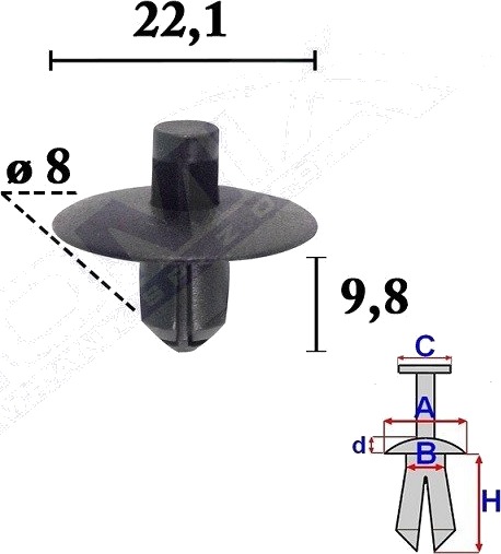 Clip ROMIX C70544