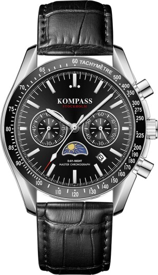 Kompass Day Night Master Chronograph Black
