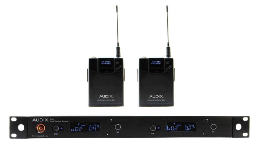 Audix Ap42 Dobbelt Trådløst System 2x Bodypack Bånd B = 554mhz-586mhz