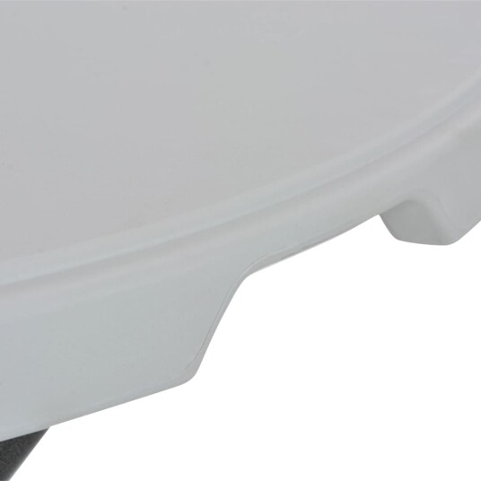  Sammenleggbart barbord hvitt 80x110 cm HDPE