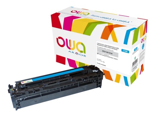 Owa - Cyan - Kompatibel - Gjenfabrikert - Tonerpatron Alternativ For: Hp 131A - For Hp Laserjet Pro 200 M251n 200 M251nw 200 M276nw Mfp M276n Mfp M276nw