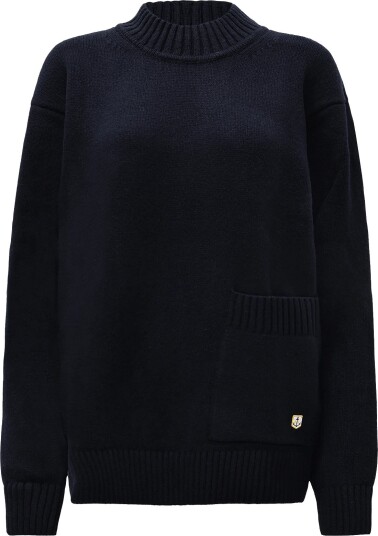 Armor Lux High Neck Sweater   Navy   XL
