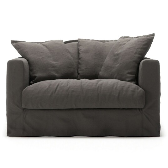 Decotique Le Grand Air Love Seat Lin Smokey Granite