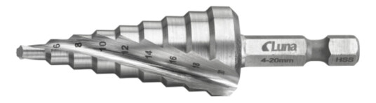 Stegbor 4-20mm 9 Trinn
