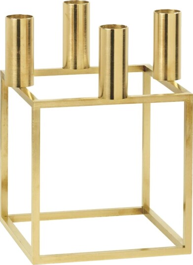 Audo Copenhagen Kubus 4 lysestake Messing