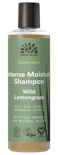 Urtekram 250 ml Wild Lemongrass Sjampo Fuktgivende Vegansk