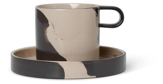 ferm LIVING Inlay kopp med fat Sand-brown ferm LIVING Inlay kopp med fat Sand-brown
