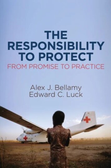The Responsibility To Protect Av Alex J. (University Of Queensland) Bellamy, Edward C. Luck