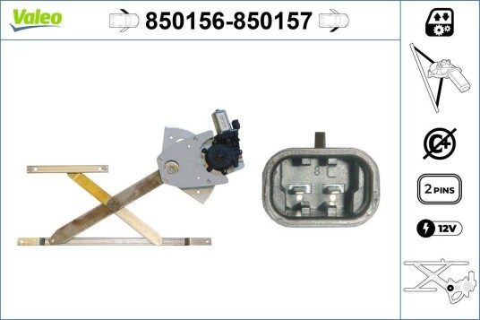 Vindusheis VALEO 850156 Vindusheis VALEO 850156
