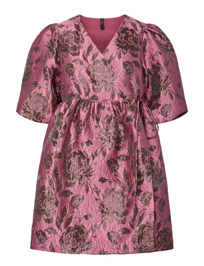 YAS Yasmarie 2/4 Wrap Dress - D2D - Pink - 34 YAS Yasmarie 2/4 Wrap Dress - D2D - Pink - 34