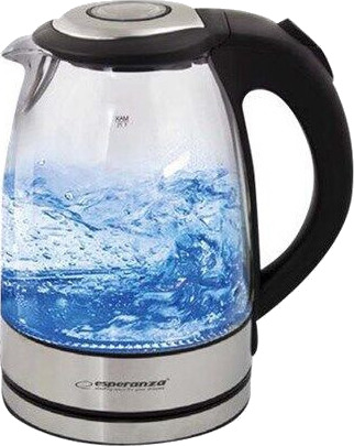 Esperanza YOSEMITE 1.7L Vannkoker 2200W med Tørrkokingsbeskyttelse - Transparent