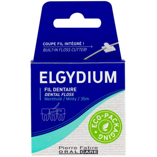 Miljøvennlig tanntråd ELGYDIUM Thin 35 mtr.