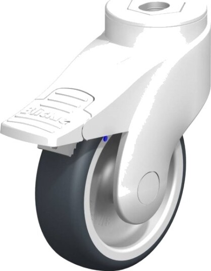 Blickle 744657 Lwkx-Tpa 101G-11-Fi Styrehjul Med Brems, Hjuldiameter 100 Mm, Bæreevne (Maks.) 100 Kg, 1 Stk