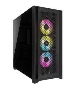 Corsair iCUE 5000D RGB Airflow Mid-Tower (sort) Corsair iCUE 5000D RGB Airflow Mid-Tower (sort)