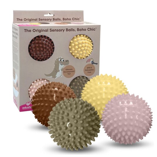 Edushape Sanseballer Ø10 cm Boho Chic 4 stk Edushape Sanseballer Ø10 cm Boho Chic 4 stk