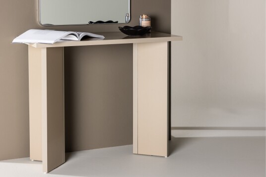 Skrivebord Kristiansund 90x42 cm Beige   Venture Home
