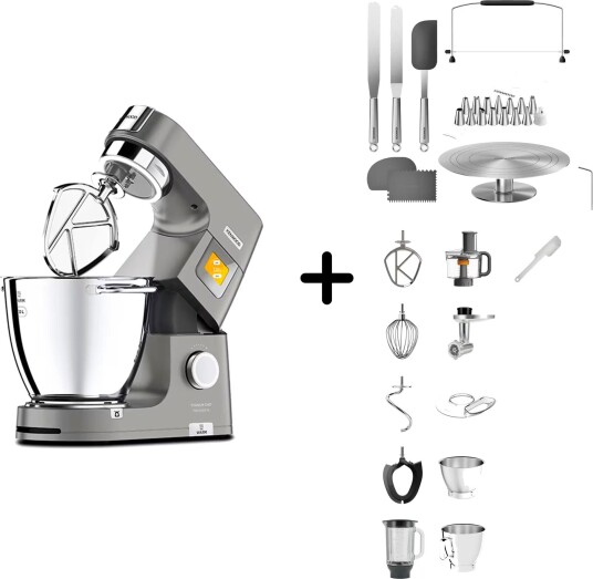 Kenwood Chef Patissier XL bakemaskin + KWSD100 kakedekorasjonssett Kenwood Chef Patissier XL bakemaskin + KWSD100 kakedekorasjonssett