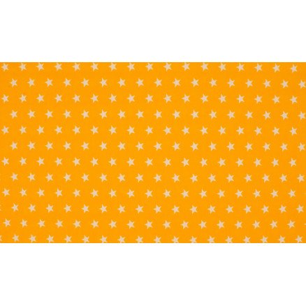 Diverse Minimals Bomullspoplinstoff Print 131 Star Yellow 145cm 50cm