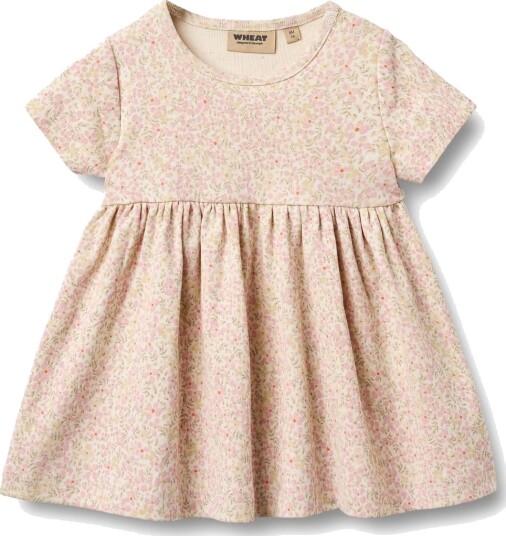 Wheat Jersey Dress S/S Nova Pink 68 Wheat Jersey Dress S/S Nova Pink 68