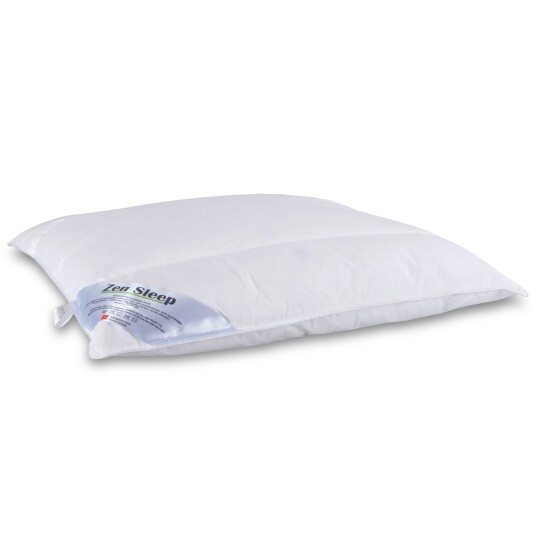 Zen Sleep Dunpute - 50x60 cm - 4-Kammer pute med moskusandedun - "Medium" pute - Zen Sleep