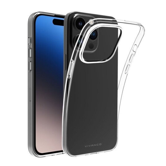 Vivanco Iphone 15 Pro Deksel Slim Tpu Transparent