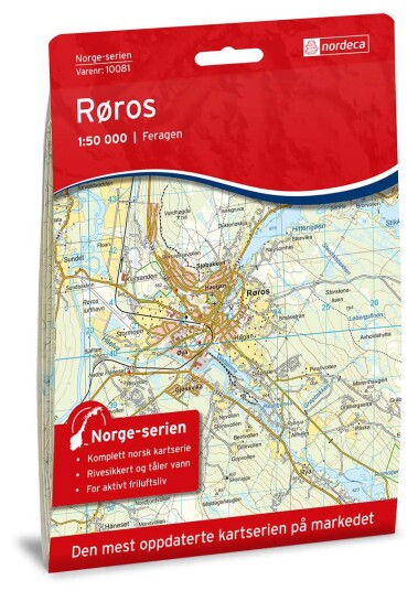 Nordeca Røros Norge-serien 1:50 000 Turkart