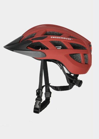 Swedemount Bike Led Helmet Burgundy 51/54 Sykkelhjelmer Swedemount Bike Led Helmet Burgundy 51/54 Sykkelhjelmer