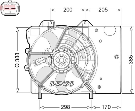 Kjølevifte DENSO DER21024