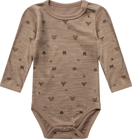 Hust and Claire Body I/e   HCBaloo   Kjeks   Hust and Claire   1½ år (86)   Langermet Body   Brun