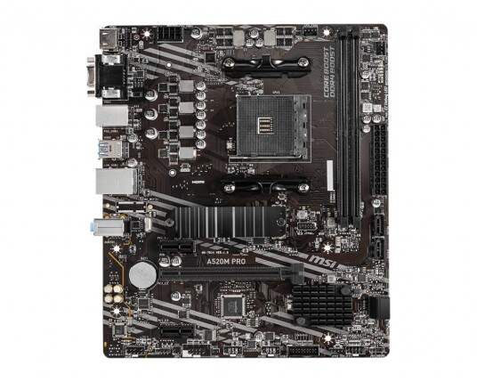 MSI A520M PRO Micro ATX Hovedkort med AMD A520 Chipset