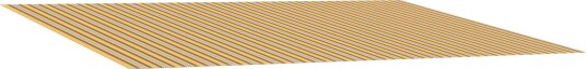 Erstatningsmarkiseduk Oransje og Svart 500 × 300 cm