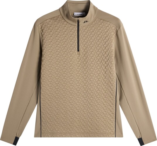 J. Lindeberg Lassy Quarter Zip Mid Layer Beige S