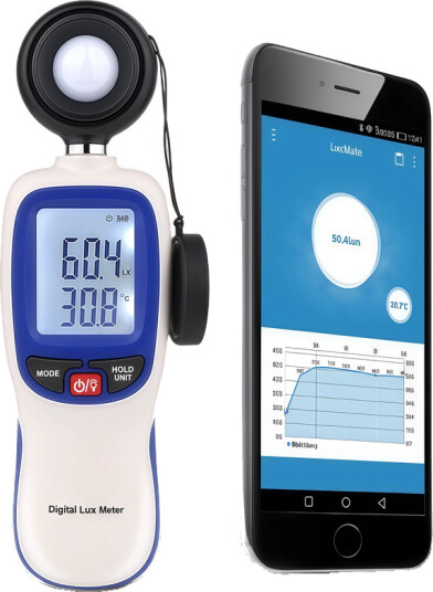 Lux måler - Måling av lys, bluetooth app