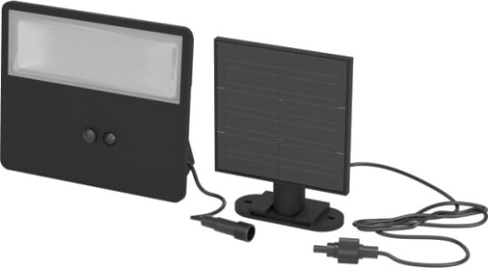Eglo Panettieri Solcelle Vegglampe 860Lm M/Sensor Sort/Hvit