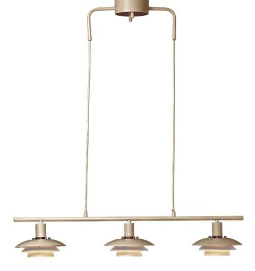 Epsilon takpendel 3-lys Beige