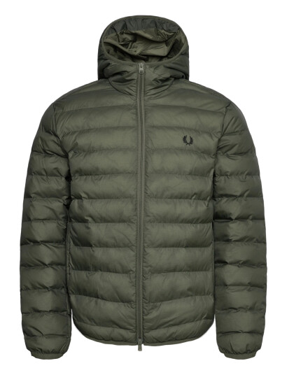 Fred Perry Hooded Insulated Jacket - Khaki green - S